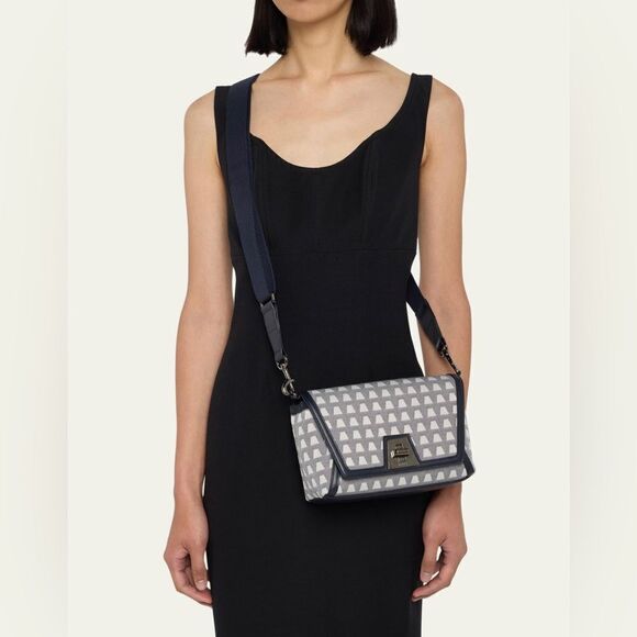 Akris Small Anouk Trapezoid Jacquard Crossbody Bag - Picture 2 of 14